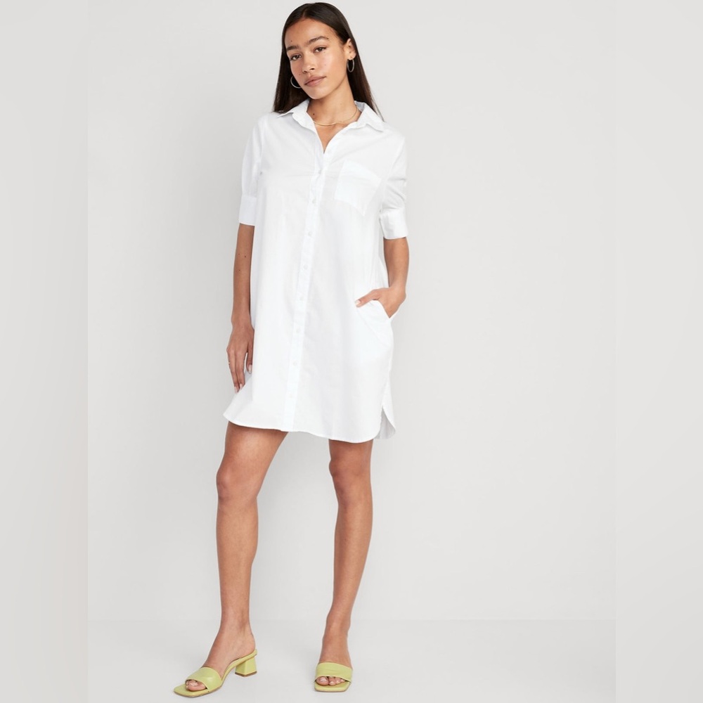 NWT Old navy Short-Sleeve Shirt Dress